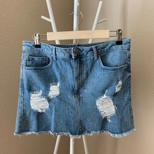 Denim Short Skirt
